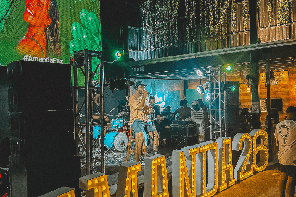 Espaço para eventos no Meier.