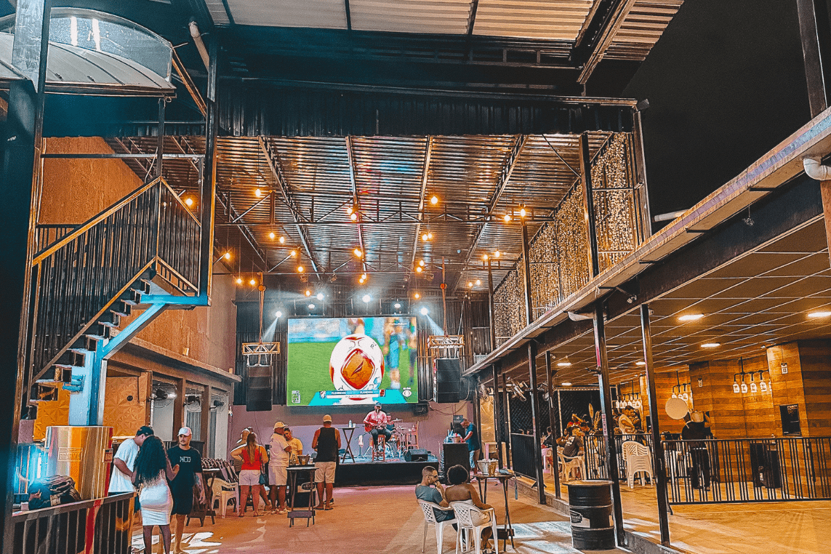 Espaço para eventos no Meier.
