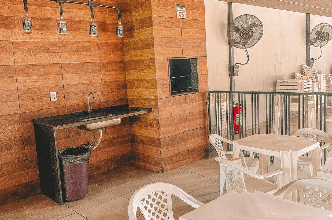 Espaço para eventos no Meier.