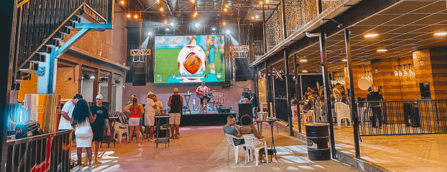 Espaço para eventos no Meier.