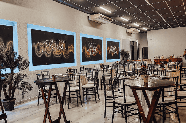 Espaço para eventos no Meier.